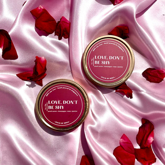 Love, Don't Be Shy - 4oz Tin Candle