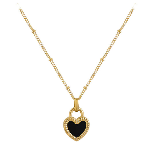 THE LOVERS Double-sided Heart Necklace