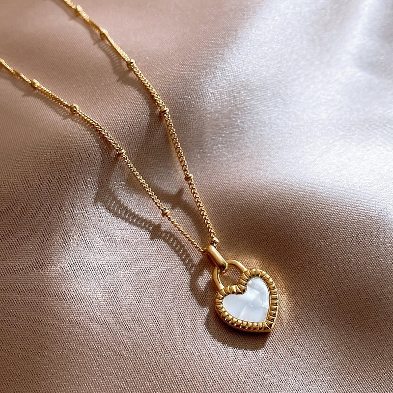 THE LOVERS Double-sided Heart Necklace