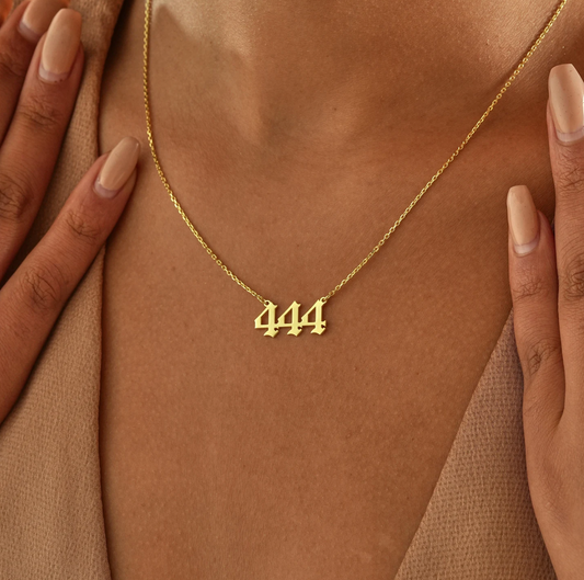 444 Angel Number Necklace